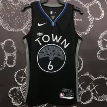 Warriors YOUNG #6 Black Grey NBA Jerseys