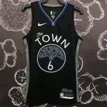 Warriors YOUNG #6 Black Grey NBA Jerseys