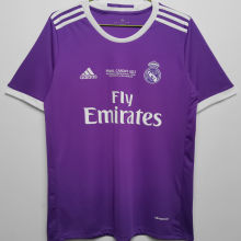 2016/17 RM Purple Away Retro Soccer Jersey 带胸前小字