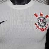 2024/25 Corinthians Home White Player Version Soccer Jersey