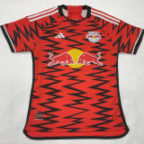 2024/25 New York Red Bull Home Red Player Version Soccer Jersey 纽约红牛