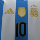 2024/25 Argentina Home Player Version Soccer Jersey (Have FlFA World Champion 2022 有胸前章)