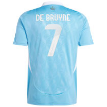 DE BRUYNE #7 Belgium Away Fans Soccer Jersey 2024/25 ★★