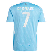 DE BRUYNE #7 Belgium Away Fans Soccer Jersey 2024/25 ★★