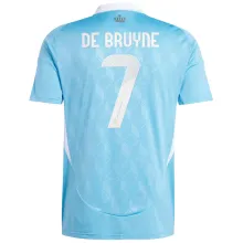DE BRUYNE #7 Belgium Away Fans Soccer Jersey 2024/25 ★★