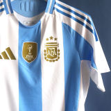 2024/25 Argentina Home Player Version Soccer Jersey (Have FlFA World Champion 2022 有胸前章)