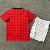 2012/13 M Utd Home Red Retro Kids Soccer Jersey