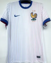 2024/25 France 1:1 Quality Away White Fans Soccer Jersey