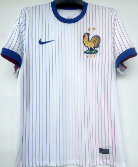 2024/25 France 1:1 Quality Away White Fans Soccer Jersey