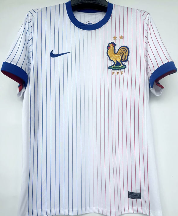 2024/25 France 1:1 Quality Away White Fans Soccer Jersey