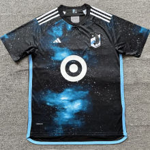 204/25 Minnesota United Black Fans Soccer Jersey 明尼苏达联