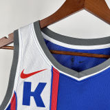 2024 Kings FOX #5 Blue City Edition NBA Jerseys 热压