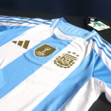 2024/25 Argentina Home Player Version Soccer Jersey (Have FlFA World Champion 2022 有胸前章)