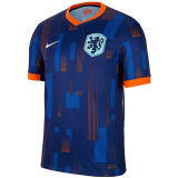 VIRGIL #4 NL Away Blue Fans Soccer Jersey 2024/25 ★★