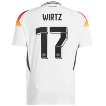 WIRTZ #17 Germany Home White Fans Soccer Jersey 2024/25 ★★