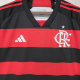 2024/25 Flamengo Home Long Sleeve Soccer Jersey