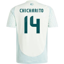CHICHARITO #14 Mexico 1:1 Quality Away Fans Soccer Jersey 2024/25 ★★