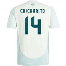 CHICHARITO #14 Mexico 1:1 Quality Away Fans Soccer Jersey 2024/25 ★★