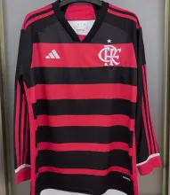 2024/25 Flamengo Home Long Sleeve Soccer Jersey