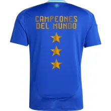 CAMPEONES DEL MUNDO 3 Stars Argentina Away Blue Fans Jersey 2024/25 ★★