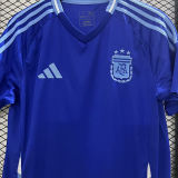 CAMPEONES DEL MUNDO 3 Stars Argentina Away Blue Fans Jersey 2024/25 ★★