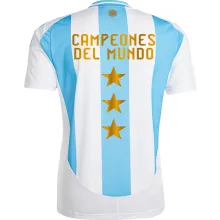 CAMPEONES DEL MUNDO 3 Argentina Home Fans Jersey 2024/25 ★★