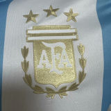 CAMPEONES DEL MUNDO 3 Stars Argentina Home Player Version Jersey 2024/25 (Have FlFA World Champion 2022 球员版有胸前章) ★★