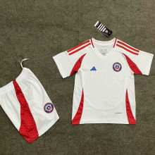 2024/25 Chile Away White Kids Soccer Jersey