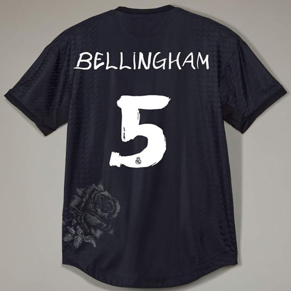 BELLINGHAM #5 RM x Y3 Black Fans Soccer Jersey 2024/25 黑色 ★★