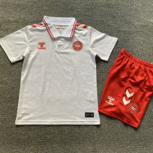 2024/25 Denmark Away White Kids Soccer Jersey
