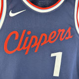 2024/25 Clippers HARDEN #1 Sapphire Blue NBA Jerseys