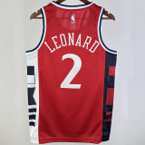 2024/25 Clippers LEONARD #2 Red NBA Jerseys
