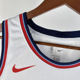 2024/25 Clippers HARDEN #1 White NBA Jerseys