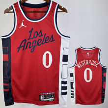 2024/25 Clippers WESTBROOK #0 Red NBA Jerseys