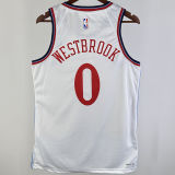 2024/25 Clippers WESTBROOK #0 White NBA Jerseys