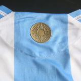 2024/25 Argentina Home Player Version Long Sleeve Jersey (Have FlFA World Champion 2022 有胸前章)