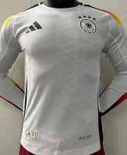 2024/25 Germany Home White Player Version Long Sleeve Jersey
