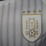 2024/25 Uruguay Away White Player Version Soccer Jersey 乌拉圭