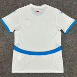 2024/25 Czech Away White Fans Soccer Jersey