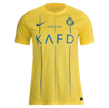 2023/24 Al Nassr 1:1 Quality Home Yellow Fans Soccer Jersey