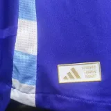 2024/25 Argentina Away Blue Player Version Jersey (Have FlFA World Champion 2022 有胸前章)