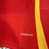 2024/25 Spain 1:1 Quality Home Red Fans Soccer Jersey