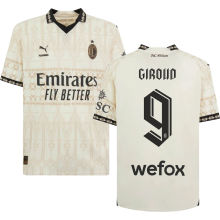 GIROUD #9 AC Milan x PUMA x Pleasures 4Th Fans Jersey 2023/24 欧冠体 ★★