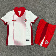 2024/25 Canada Away White Kids Soccer Jersey