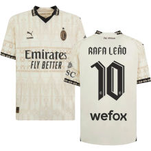 RAFA LEãO #10 AC Milan x PUMA x Pleasures 4Th Fans Jersey 2023/24 欧冠体 ★★