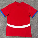 2024/25 Serbia Home Red Fans Soccer Jersey