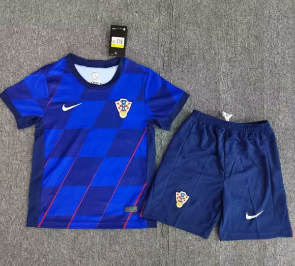 2024/25 Croatia Away Kids Soccer Jersey