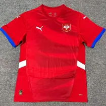 2024/25 Serbia Home Red Fans Soccer Jersey
