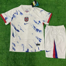 2024/25 Norway Away White Kids Soccer Jersey