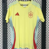 MORATA #7 Spain 1:1 Quality Away Yellow Fans Jersey 2024/25 ★★